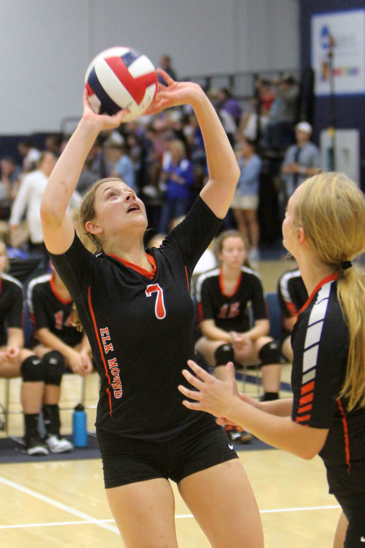 Prep volleyball sprawl at UW-Stout 8-31-19